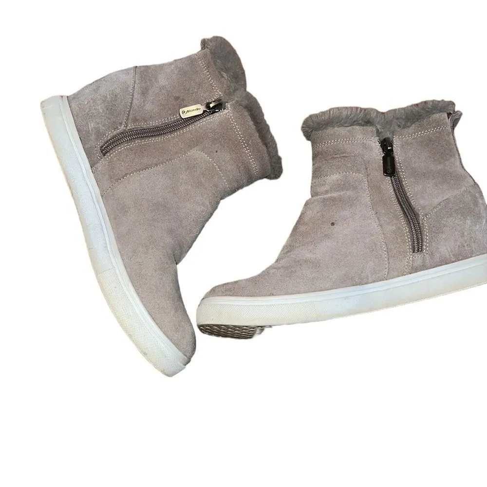 Blondo  Tan Suede Booties Size 7.5 - Image 3