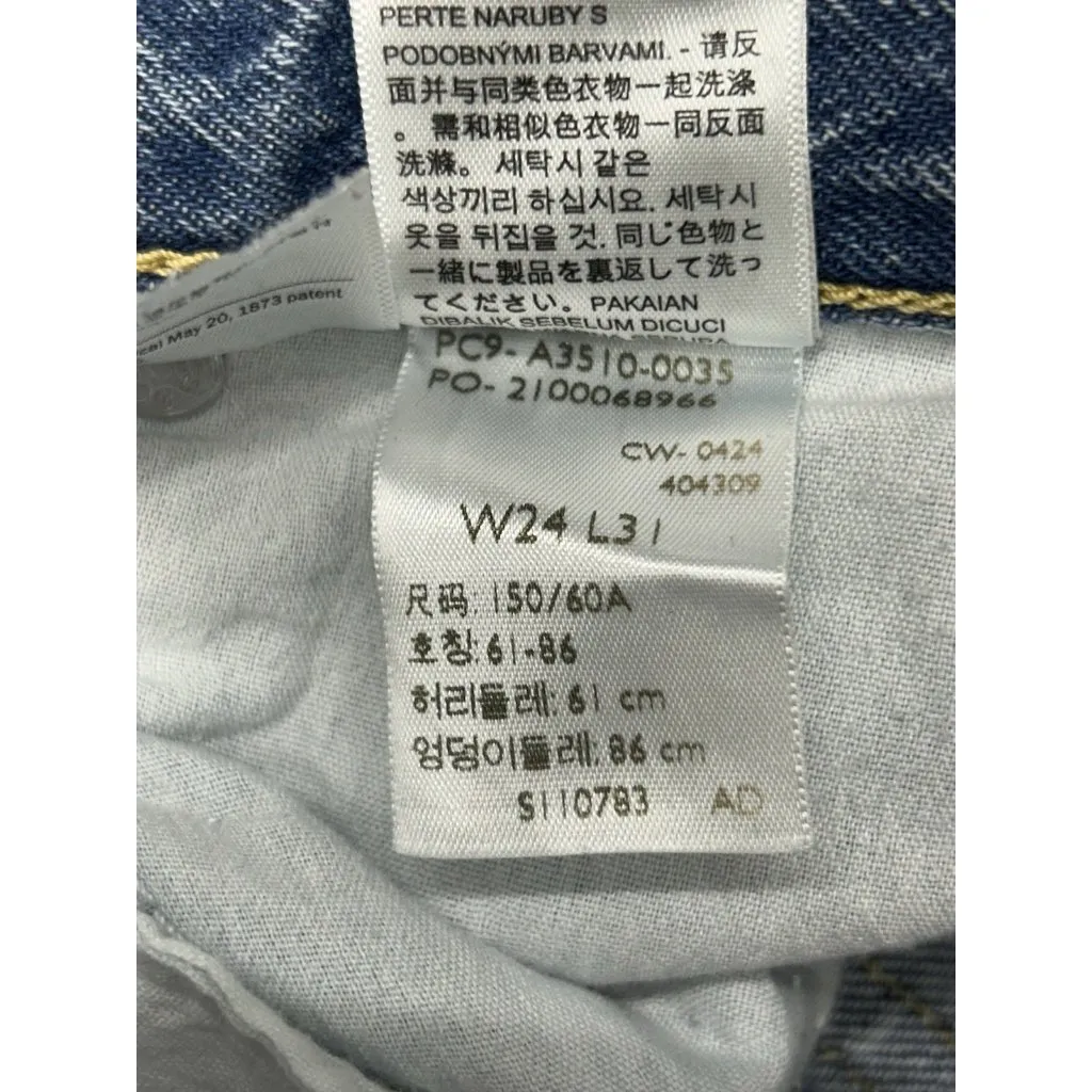 Levi’s 94 Baggy Jeans Womens 24 Relaxed Straight Leg Denim Pants Y2K - Image 7