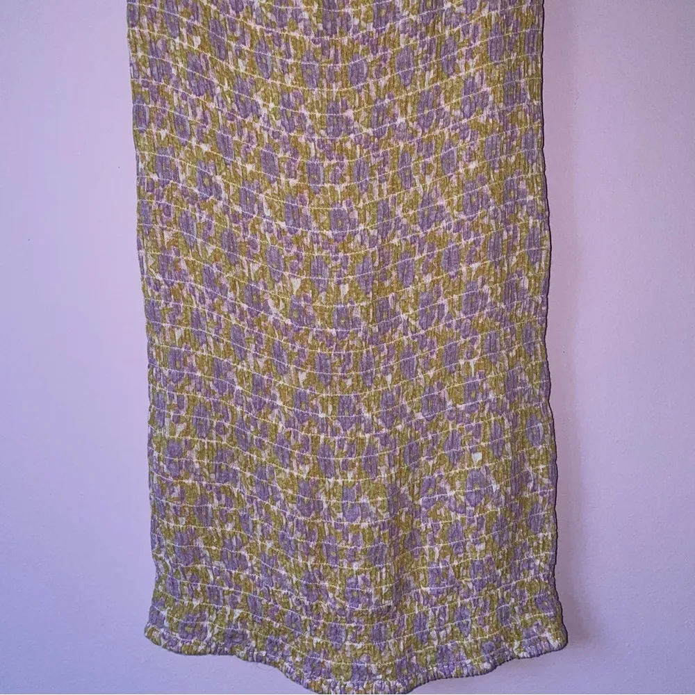 Free People XS Juniper Smocked Bodycon Slip Ditsy Floral Boho Swiftie - Image 5