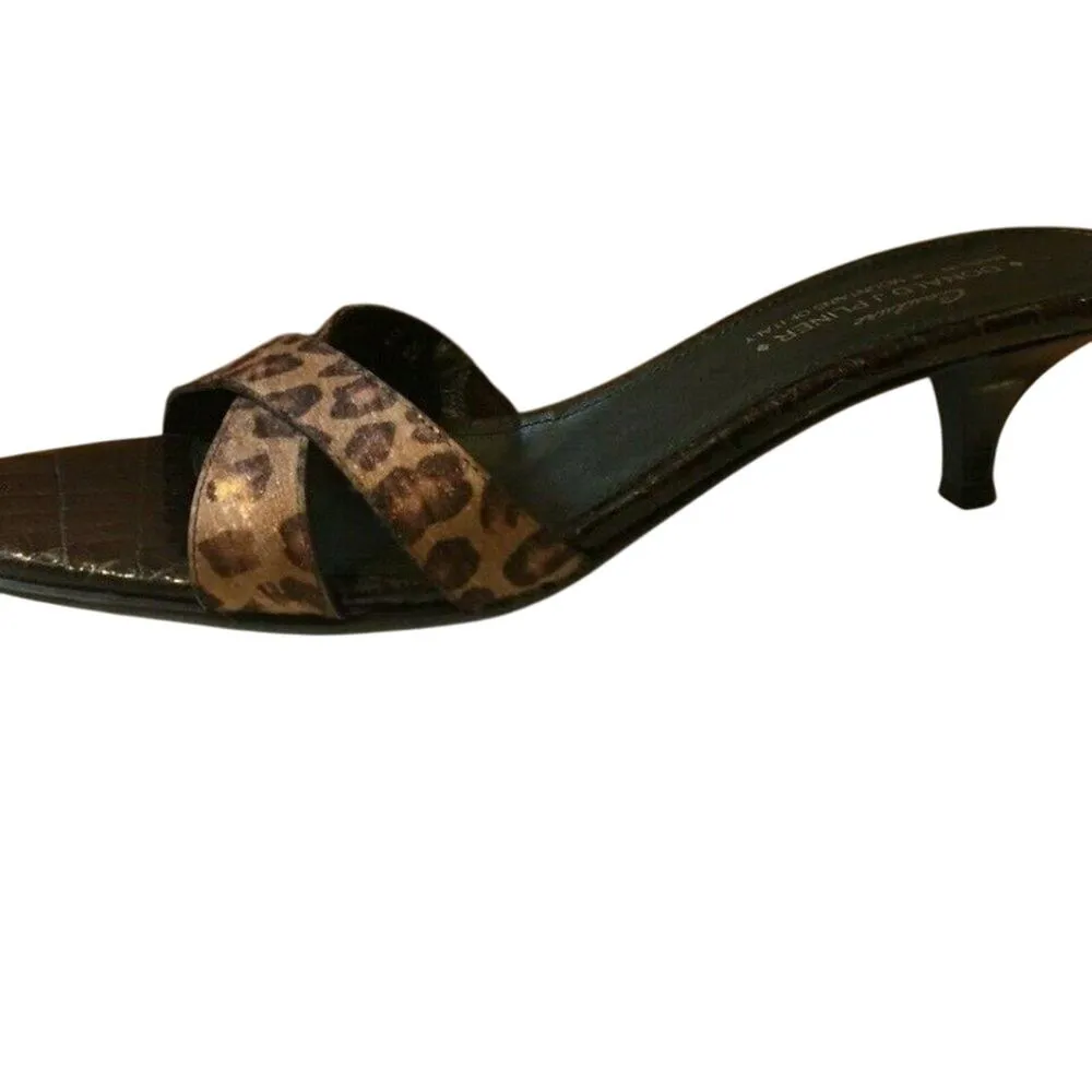 Donald Pliner Metallic Hair Calf Gator Leather Strappy Sandal Shoe NWT New $225 Brown Size 9.5 - Image 7