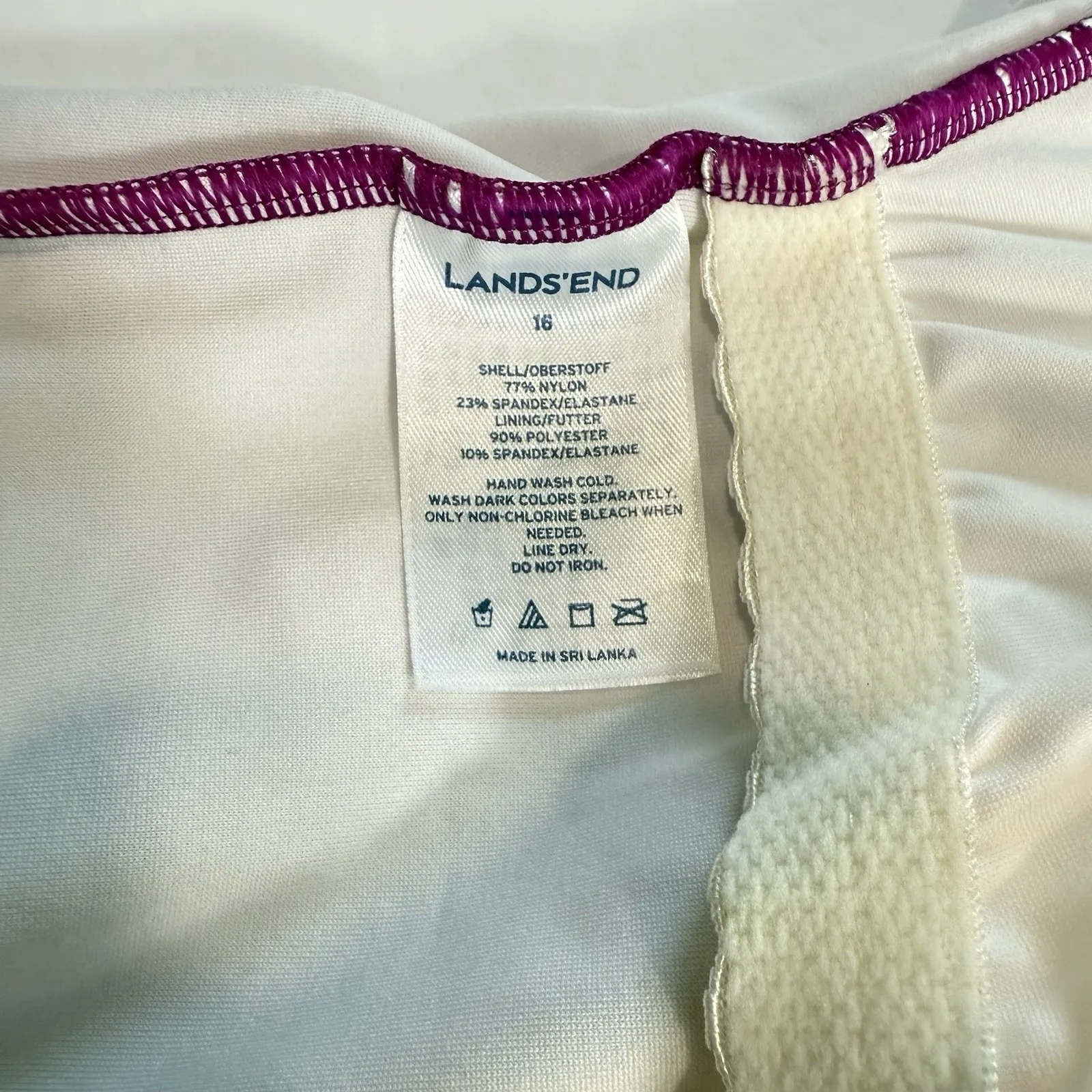 Lands End Hot Pink Tugless One Piece Soft Cup Sporty Swimsuit Size 16‎ - Image 12