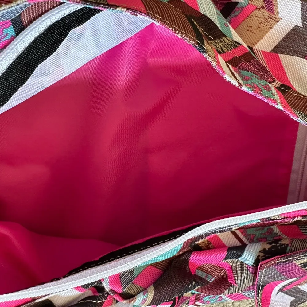 NWOT KAVU Rope Sling Compact Lightweight Crossbody Bag One Size, Sunset Blocks - Image 5