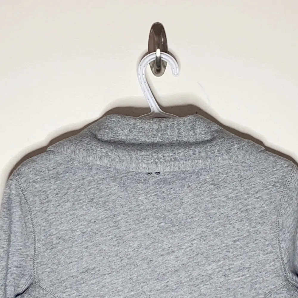 Converse one star grey buttoned sweat jacket sz S - Image 4