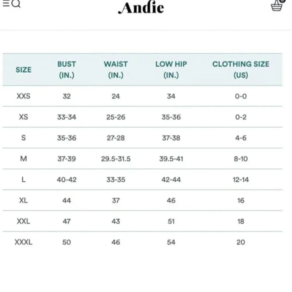 New! Andie Havana Tall Long Torso One Piece Swimsuit‎ - Image 6