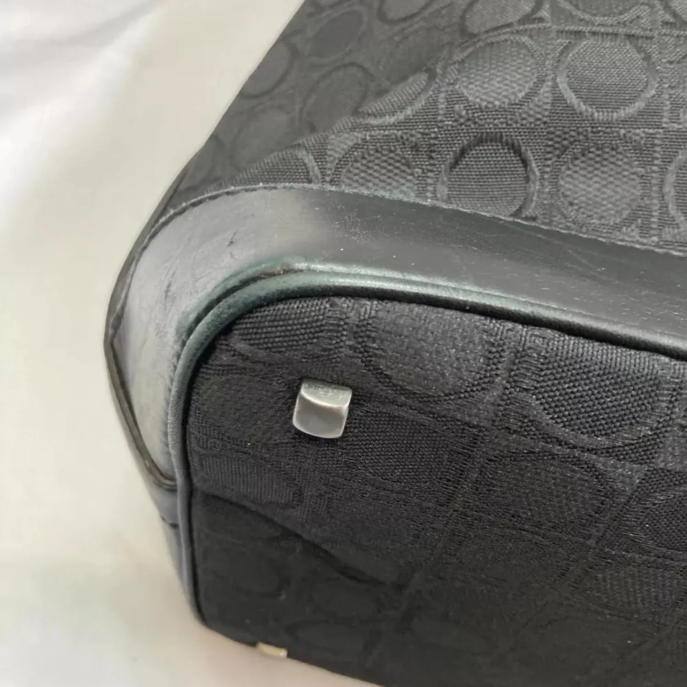 Salvatore Ferragamo Black Monogram Hobo Bag with Curved Design - Image 15