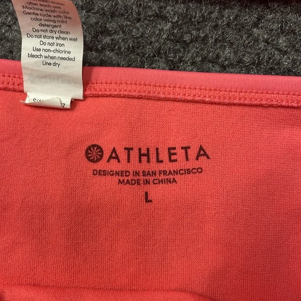 Athleta Pink Halter Swim Bikini Two Piece Womens Size 38 B/C and Large Bottoms - Image 4