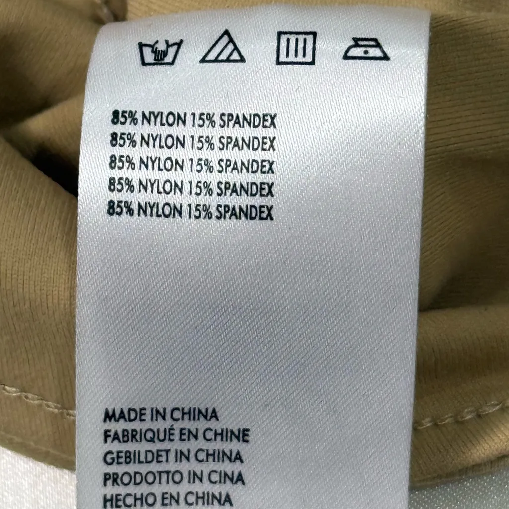 Steele Anthropologie Crop Top V Neck Sleeveless Large Tan Capsule Wardrobe New - Image 8