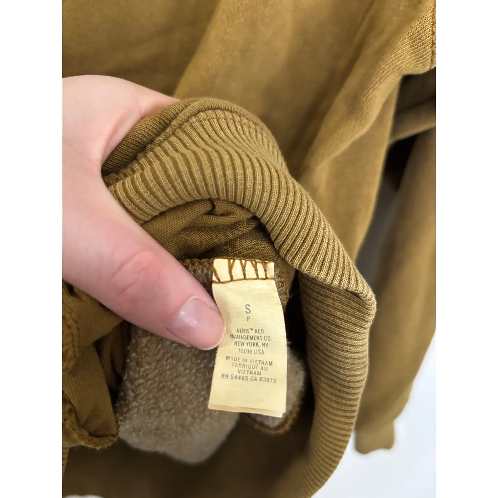 Aerie Sweatshirt Womens Small Mountain Season Mock Neck Oversized Brown NWT - Image 7