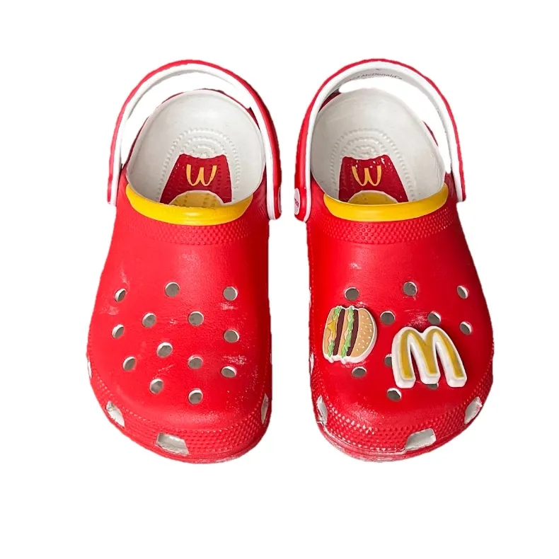 Crocs x McDonald’s Classic Clogs Red Yellow Men’s M5 Women’s W7 209858-90H - Image 4
