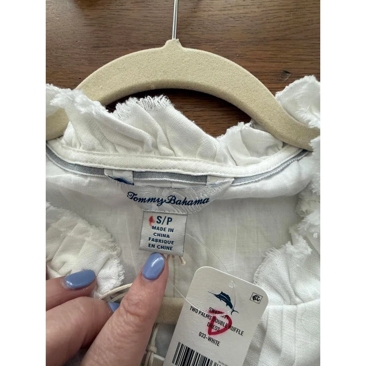 Tommy Bahama White Sleeveless Linen Dress - Image 4