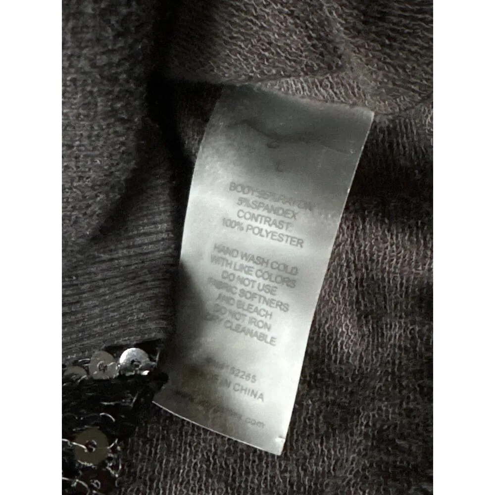 X by Gottex Black Sequin Bomber Jacket with pockets size Large - Image 12