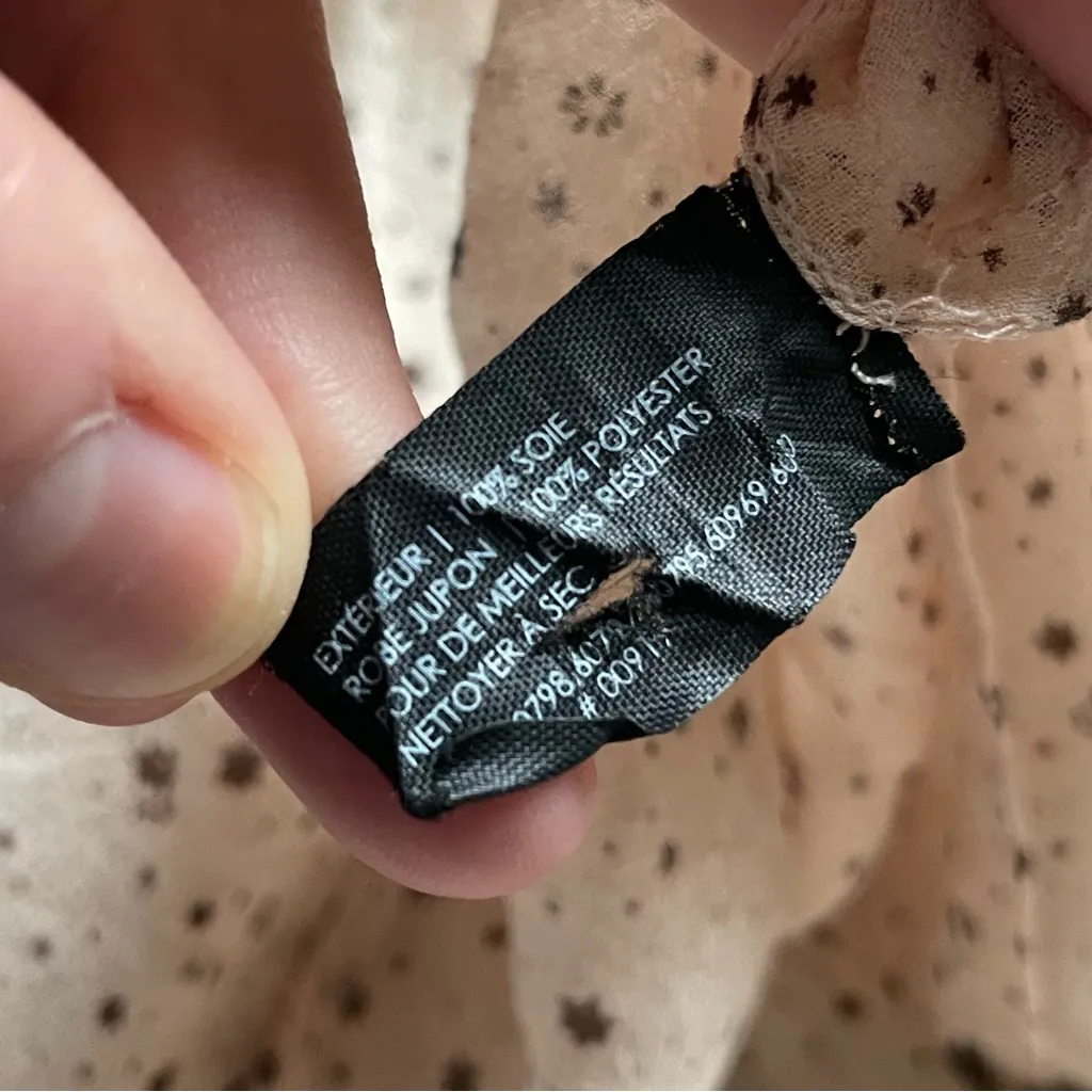 Club Monaco Sheer Silk Chiffon Tunic Mini Dress Small 6 - Image 7