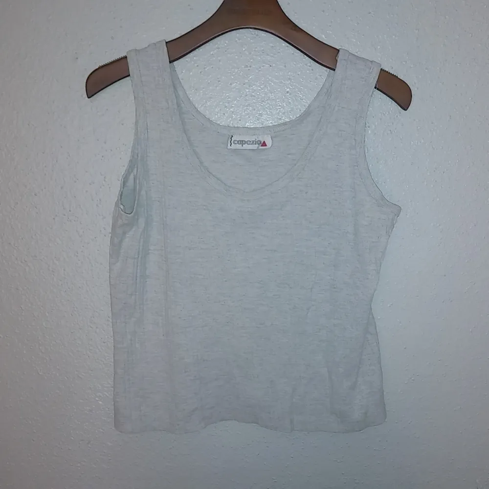 Capezio M Ribbed Dance Crop Tank Top Gray Size M - Image 6