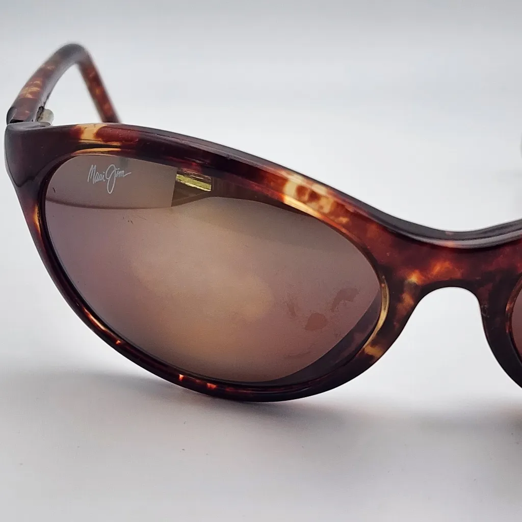 Maui Jim Polarized Tortoiseshell Sunglasses & Case - Image 5