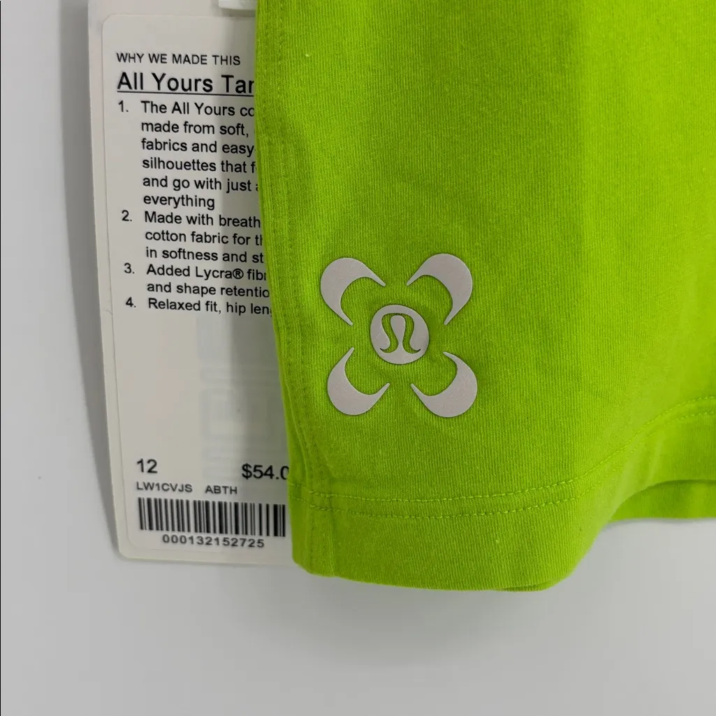 Lululemon SeaWheeze All Yours Tank Top Women’s Size 12 in Absinthe New w/ tags! - Image 7