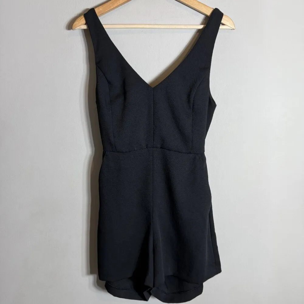 Wilfred Aritzia Ecoulement Romper Women's 4 Black Tie Waist Cut Out Sleeveless - Image 7