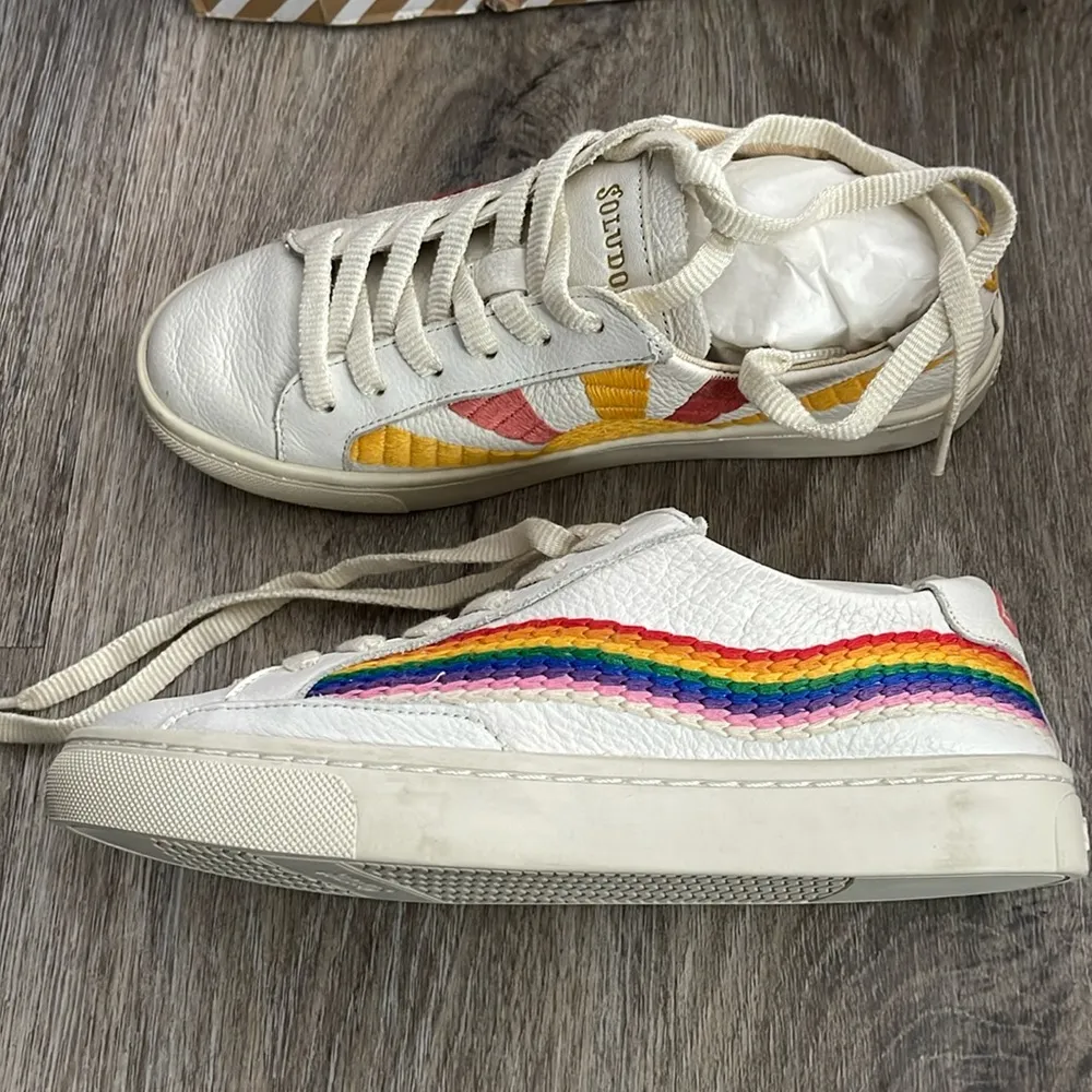 Soludos Rainbow Waves Sneakers Size 5 - Image 10