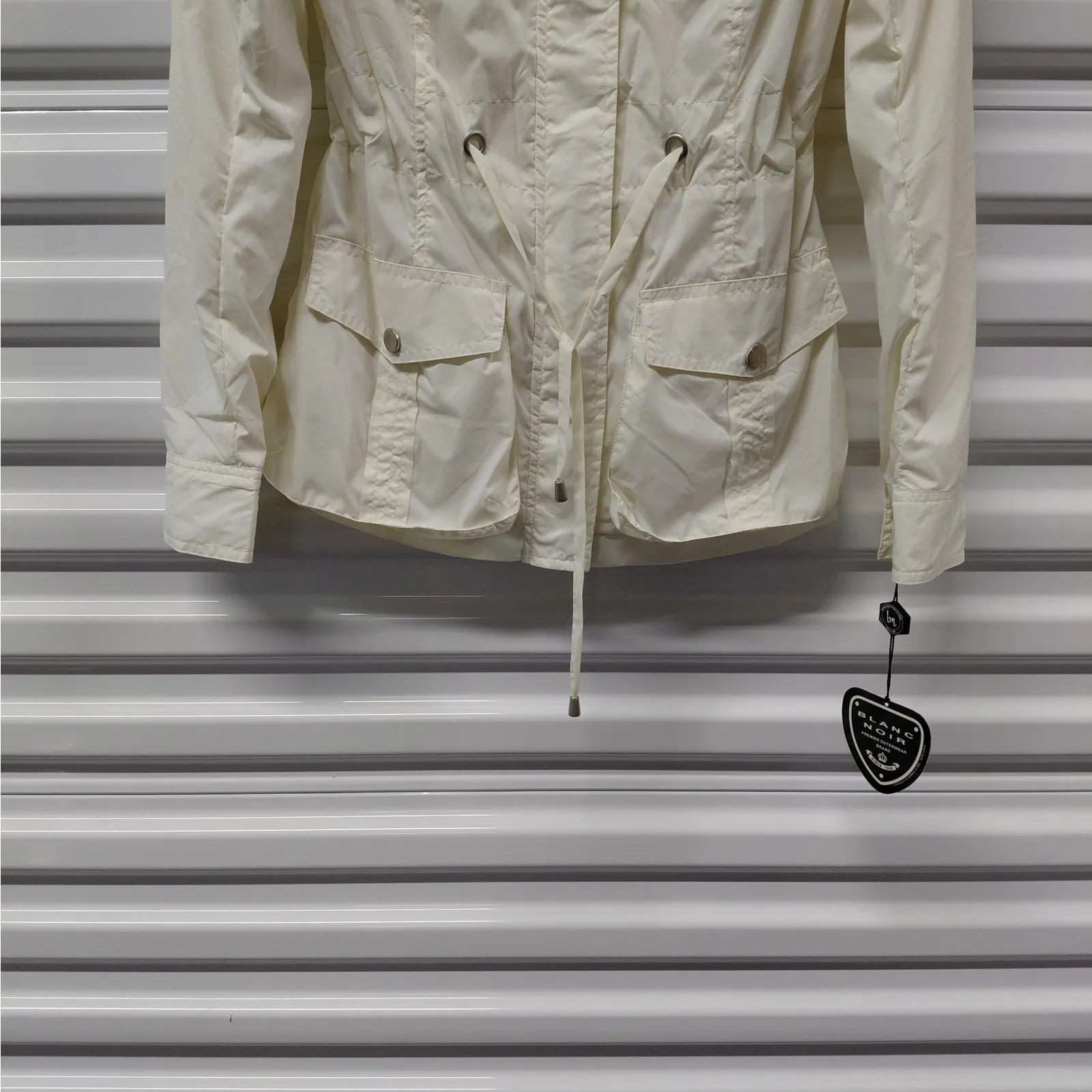 Blanc Noir Womens Lightweight Cargo Utility Jacket Size Small Minimalist Chic - Image 4