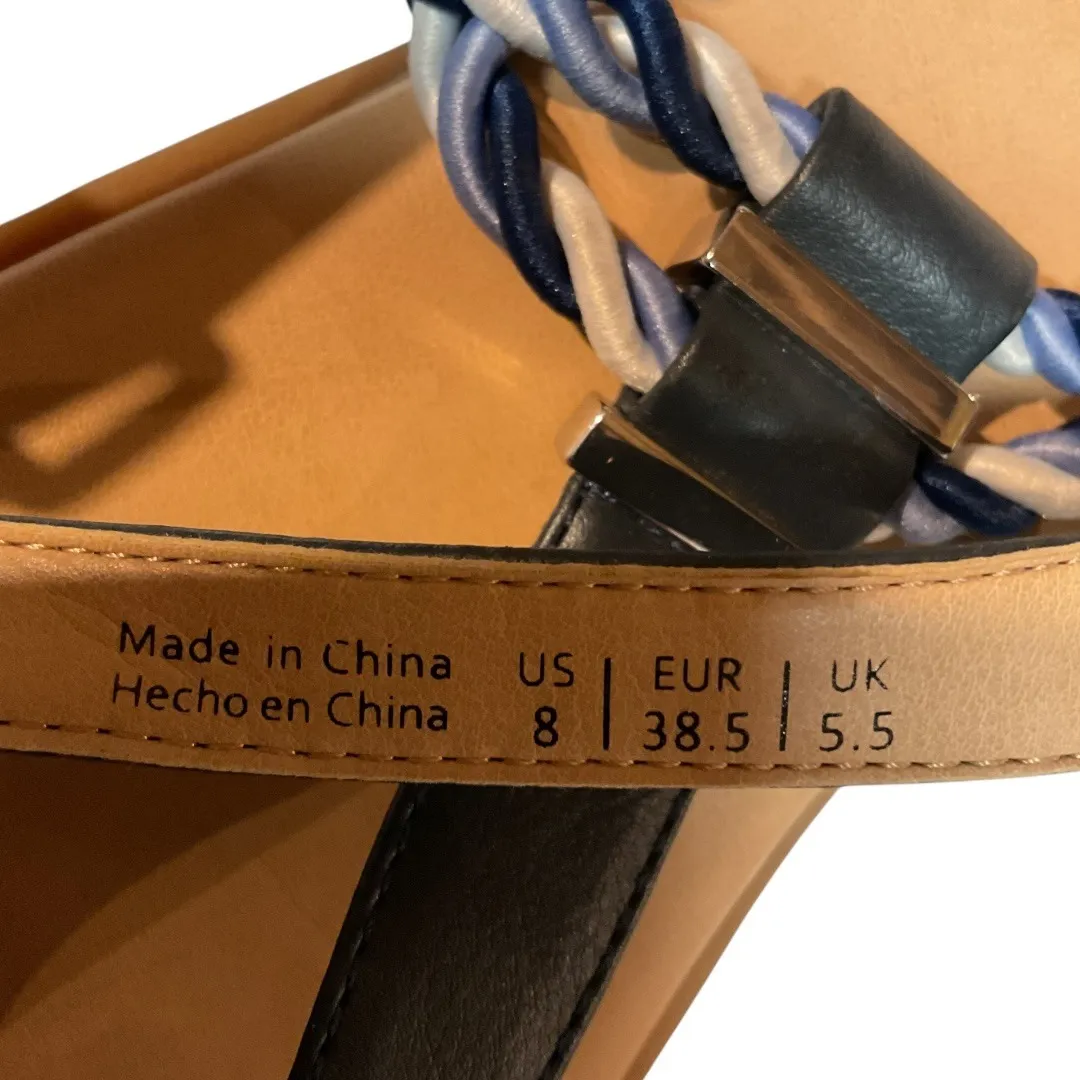 Market and‎ Spruce Thong Strappy Flat Sandals Multi Size 8 - Image 10