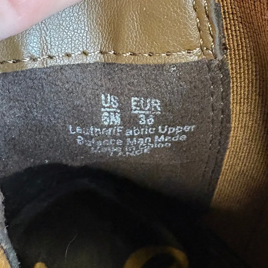 Sam Edelman Lance Brown Suede Chelsea Ankle Boots Block Heel Size 6 - Image 7