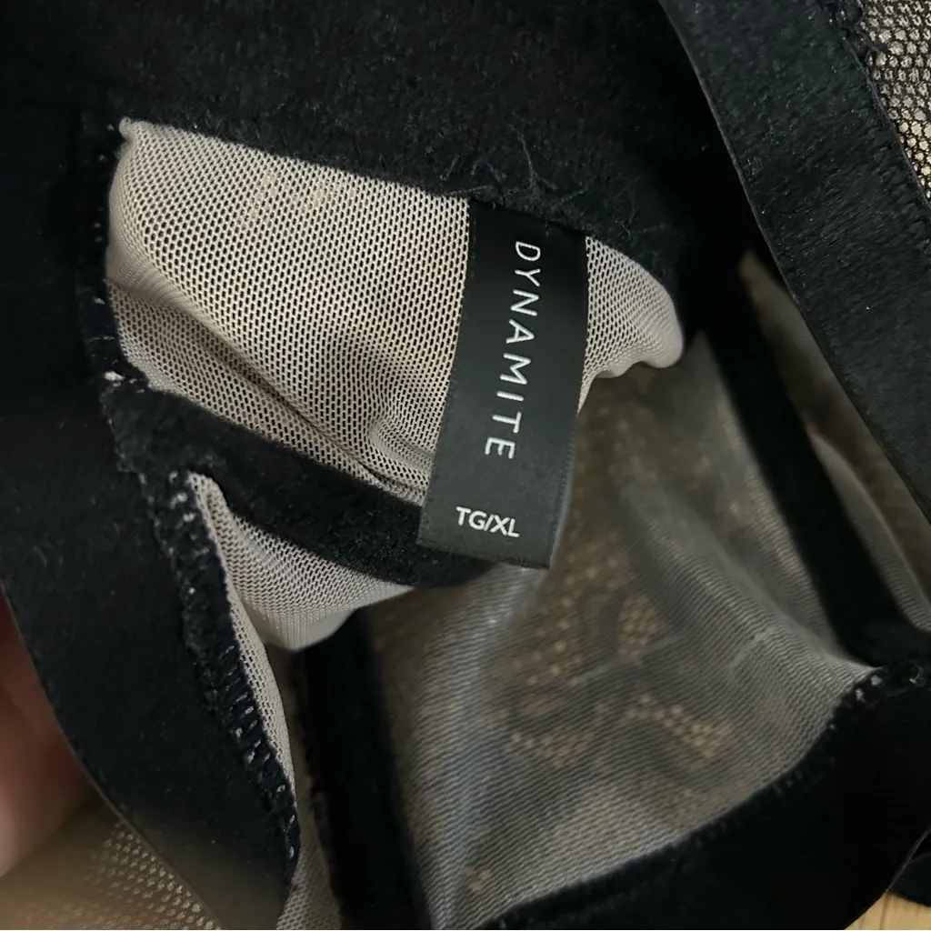 Dynamite black lace bustier bra size TG/XL plus size - Image 6