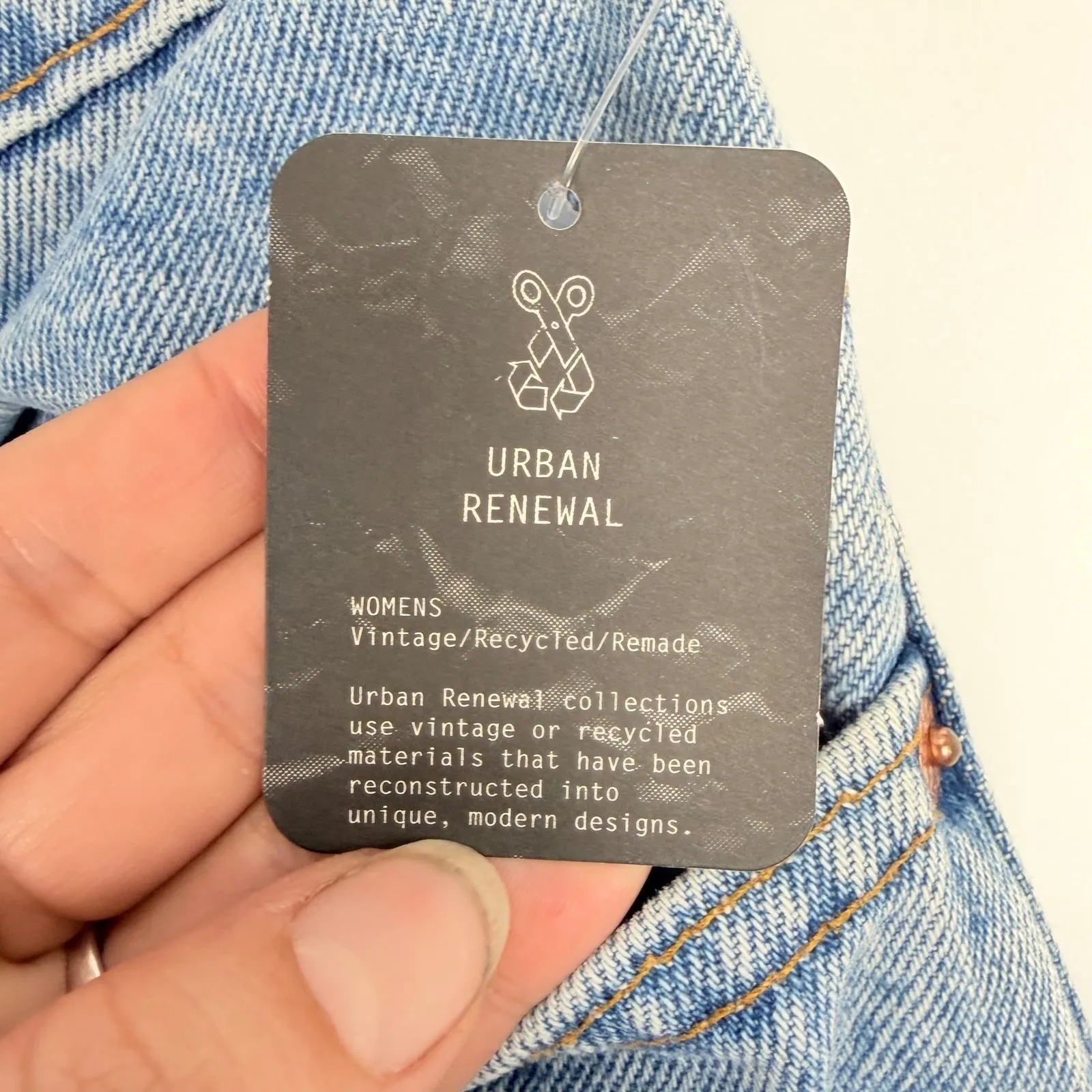 Urban Renewal Women's Blue Patchwork Festival Levi's 550 Boho Tapered Jeans 24 - Image 8