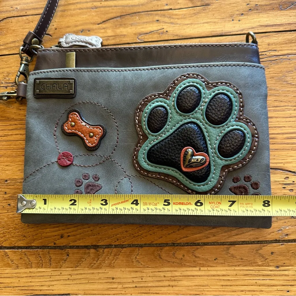 Chala Paw Print Mini Crossbody Bag / Wristlet NWOT - Image 6