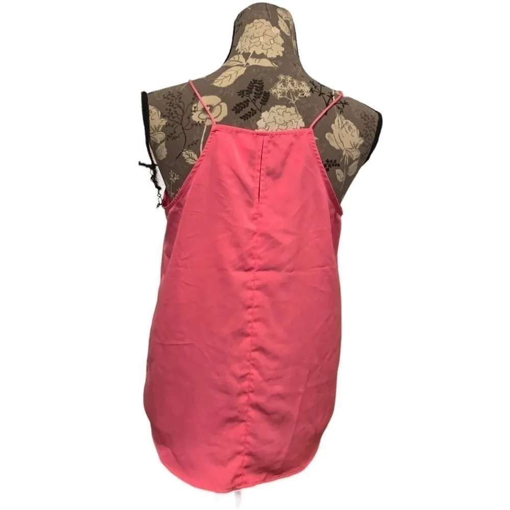 NO BOUNDARIES Hot Pink Spaghetti Strap Tank Barbiecore size medium 7/9 - Image 3