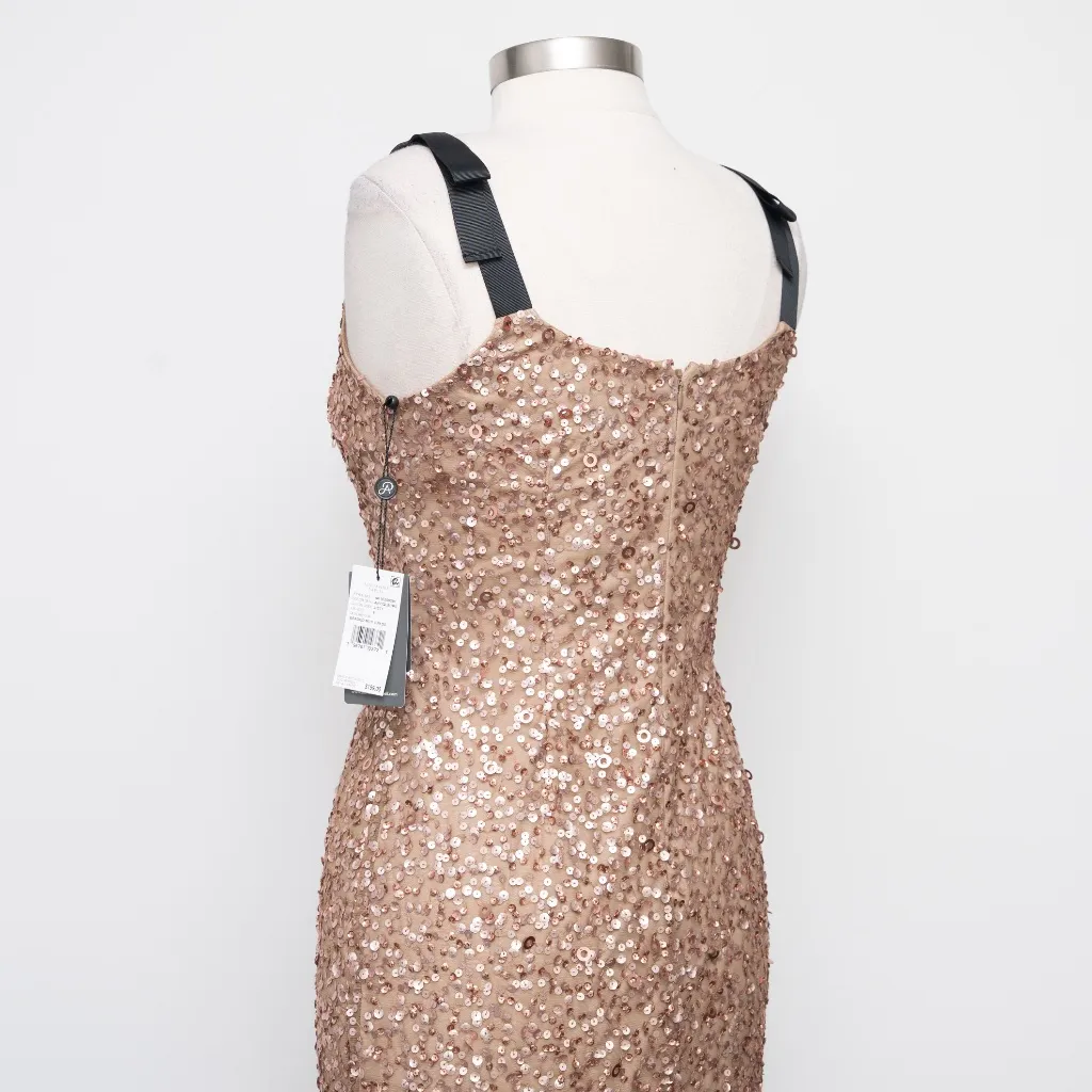 Adrianna Papell - Sequin Bow Straps  Dress - Image 9