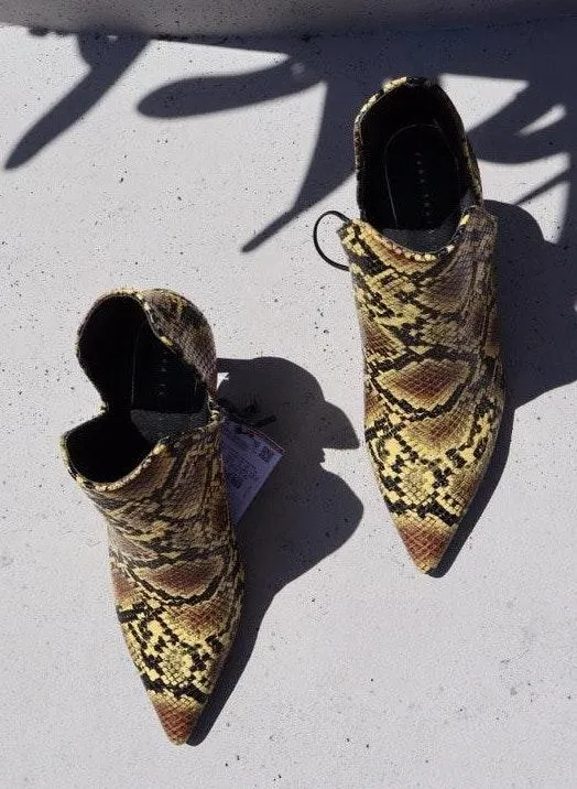 Snake Print Ankle Bootie - Image 8