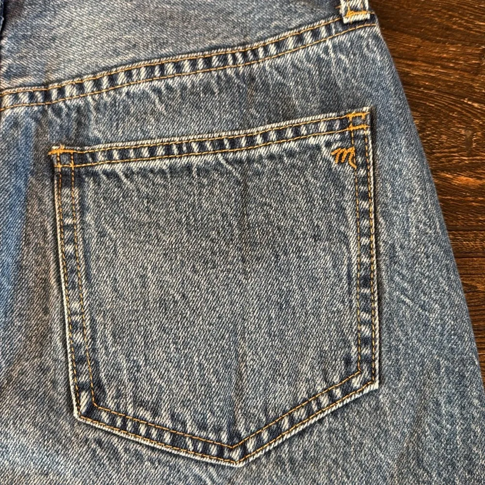 Madewell Rigid Denim A-Line Mini Skirt Dolphin Hem Size 25 NWT - Image 7
