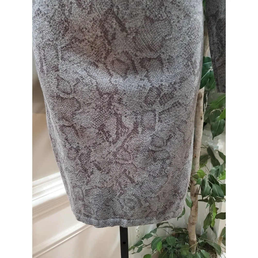 J.Jill Womens Gray Cotton Long Sleeve Round Neck Casual Sweat Dress Size Small - Image 4