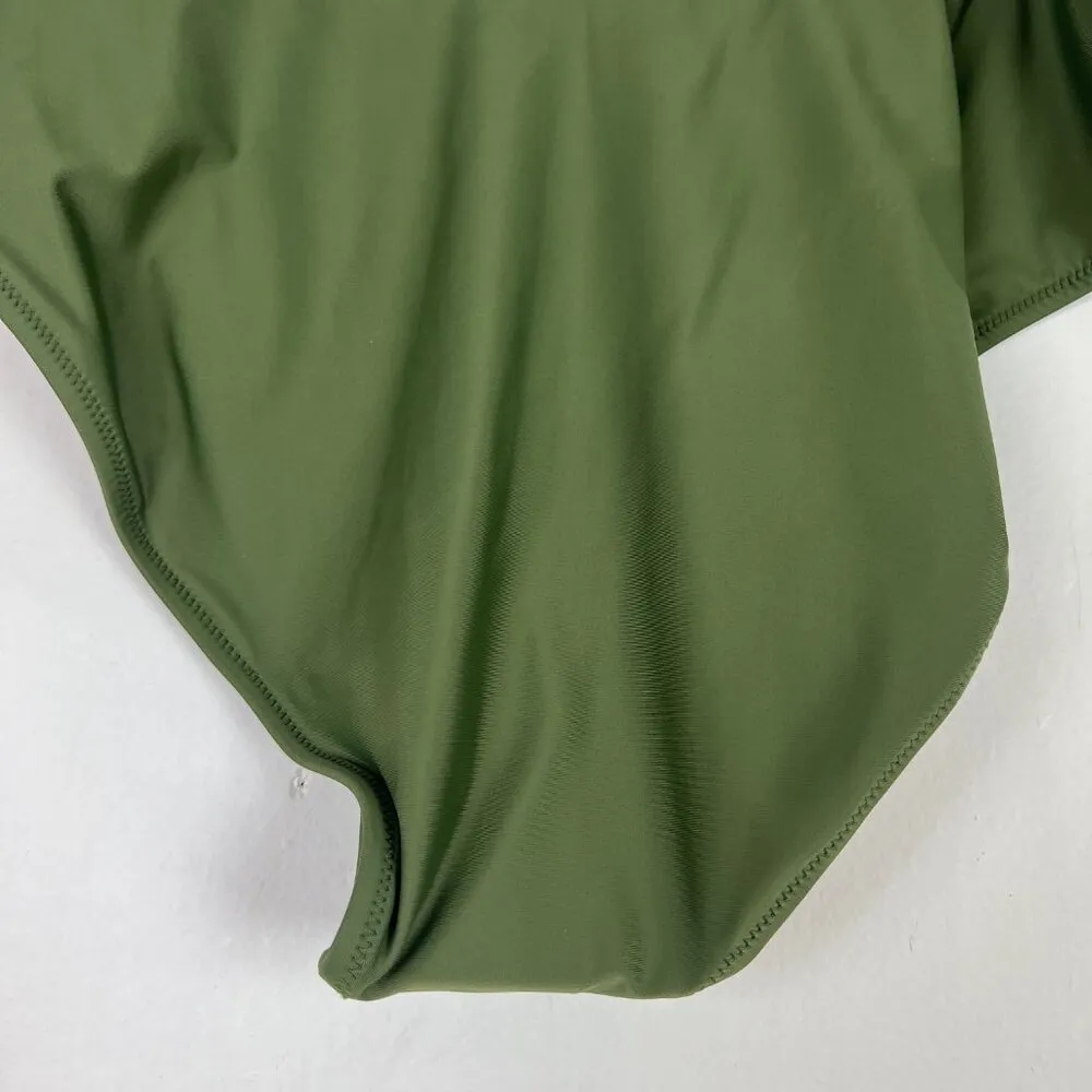 NWT J. Crew Cross-Front Cheeky Bikini Bottom Green Plus Size 3X NEW - Image 10