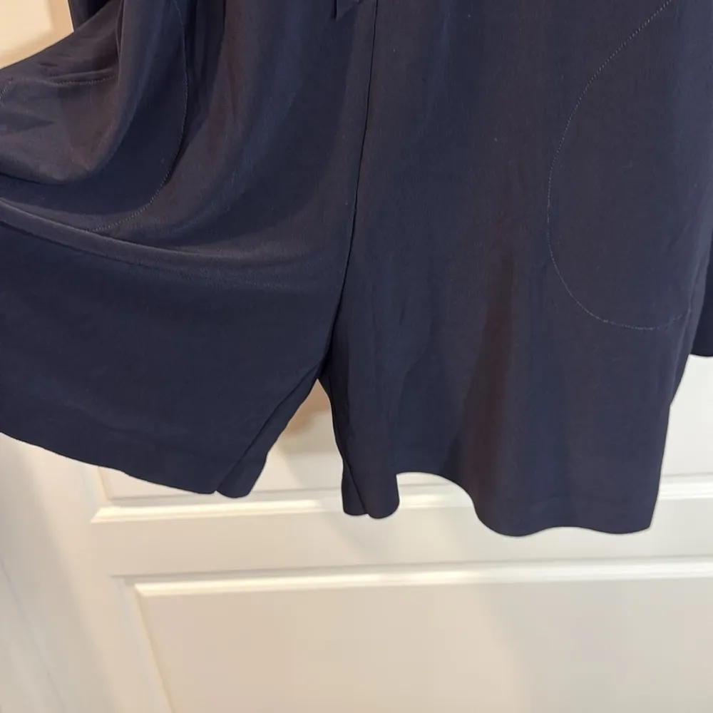 norma kamali romper velcro closure navy medium - Image 2