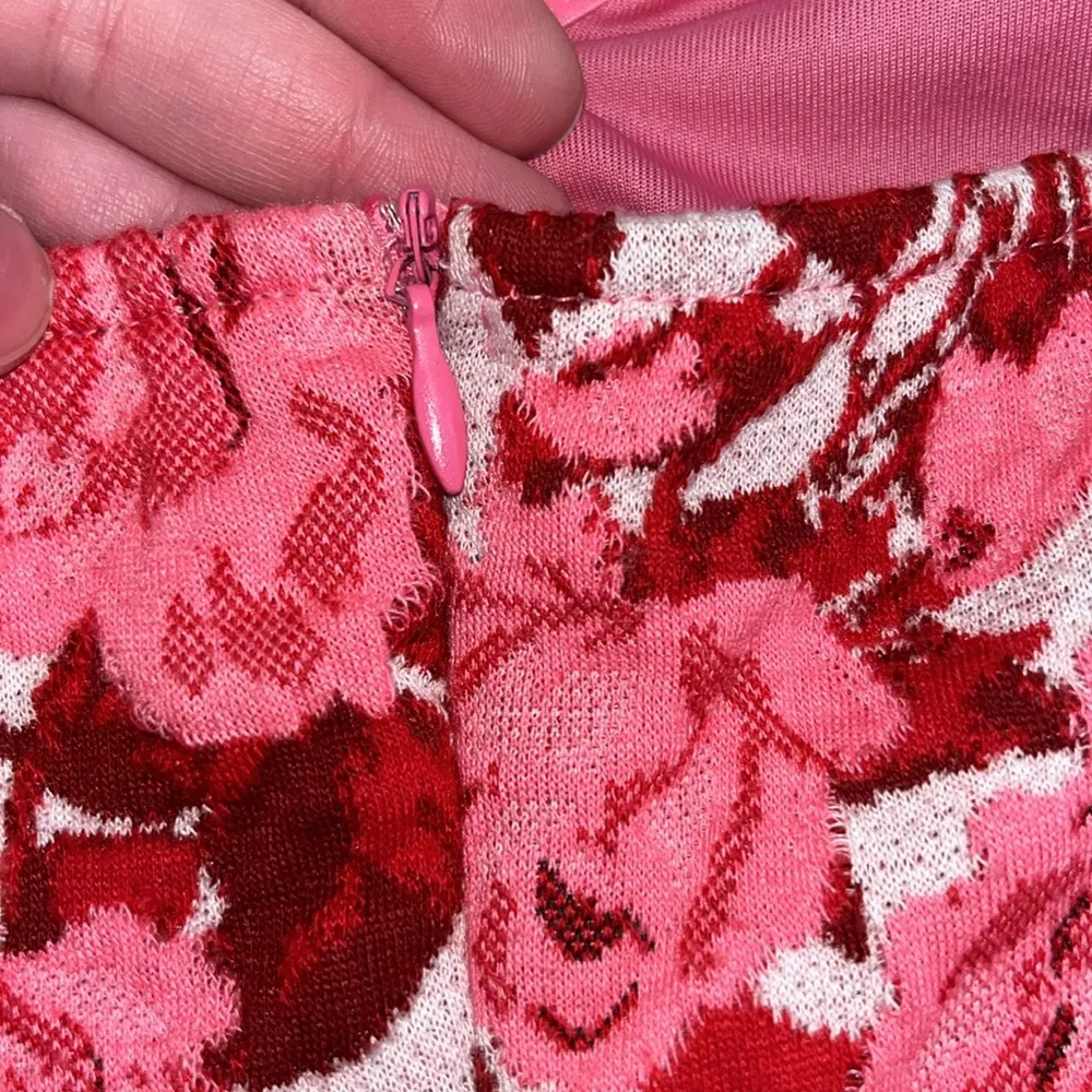 Women’s Zara Pink Blogger Favorite Jeweled Jacquard Valentines Day Mini Dress - Image 5