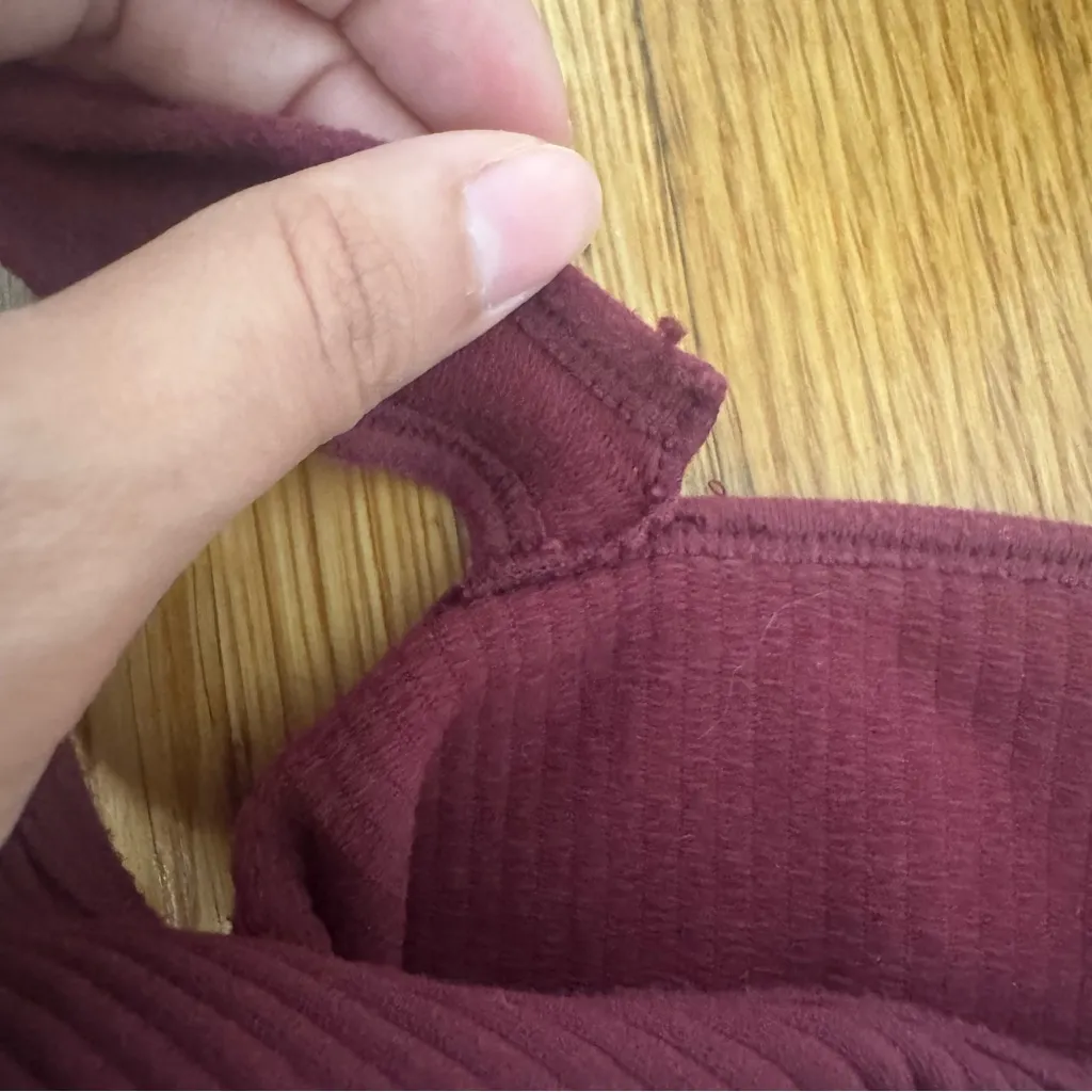 Free People Size M/L Ribbed Bodysuit Plum Wine Intimately Free medium / large - Image 11