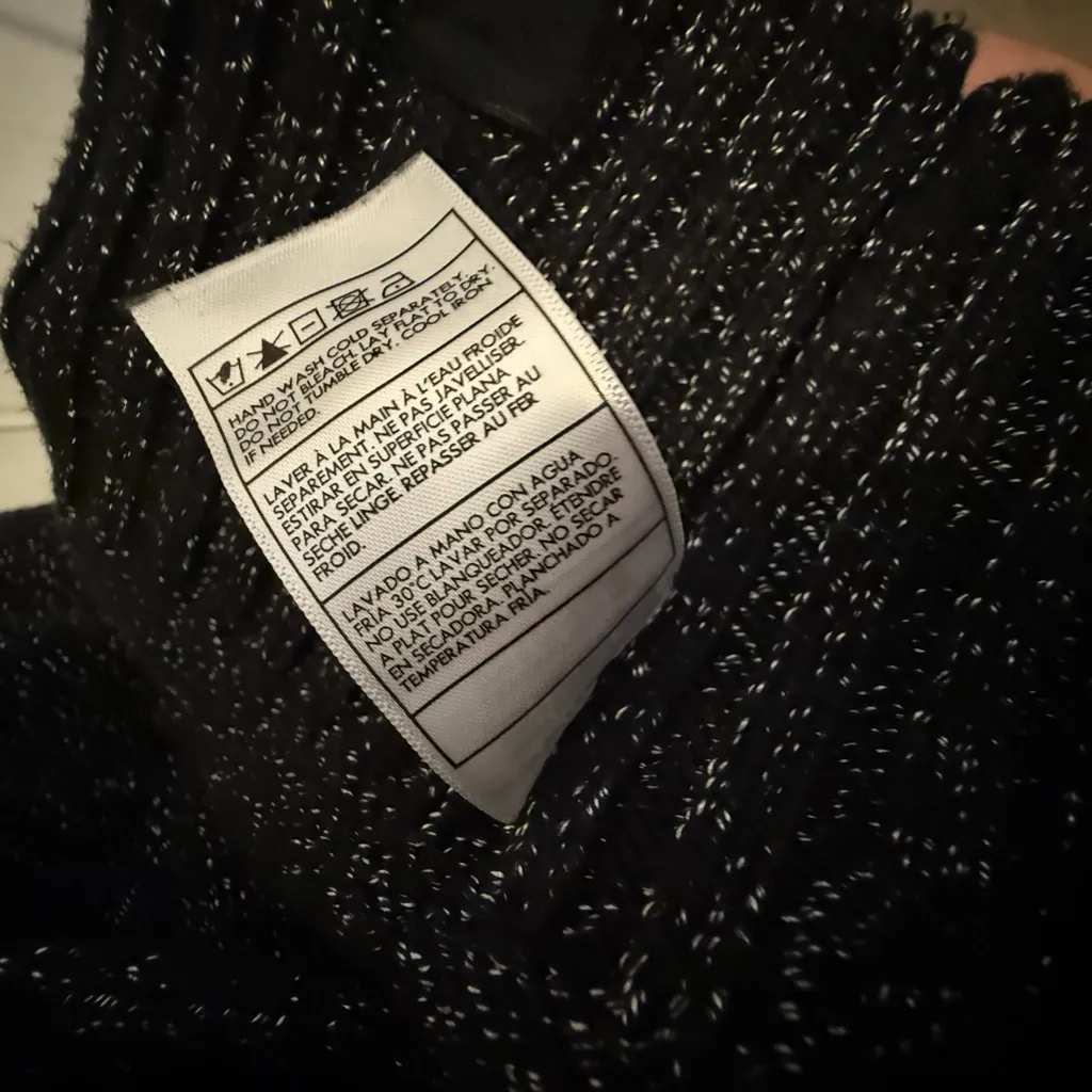 Hurley Black Metallic Knit Top - Image 5