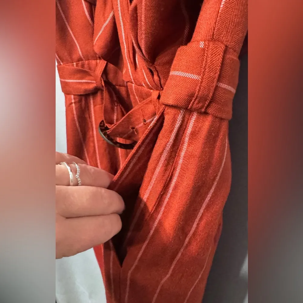 Three Floor Rent the Runway Stripe one shoulder Margaux jumpsuit Sz 6 $360 - Image 13