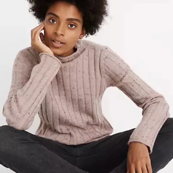 Madewell Donegal Evercrest Turtleneck Sweater in Coziest Yarn size L - Image 4