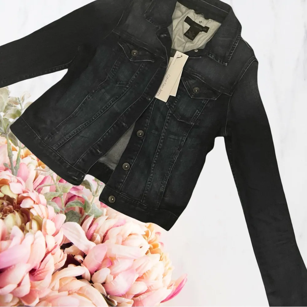 CALVIN KLEIN JEANS Blue OMBRÉ Denim Jacket Size M - Image 5