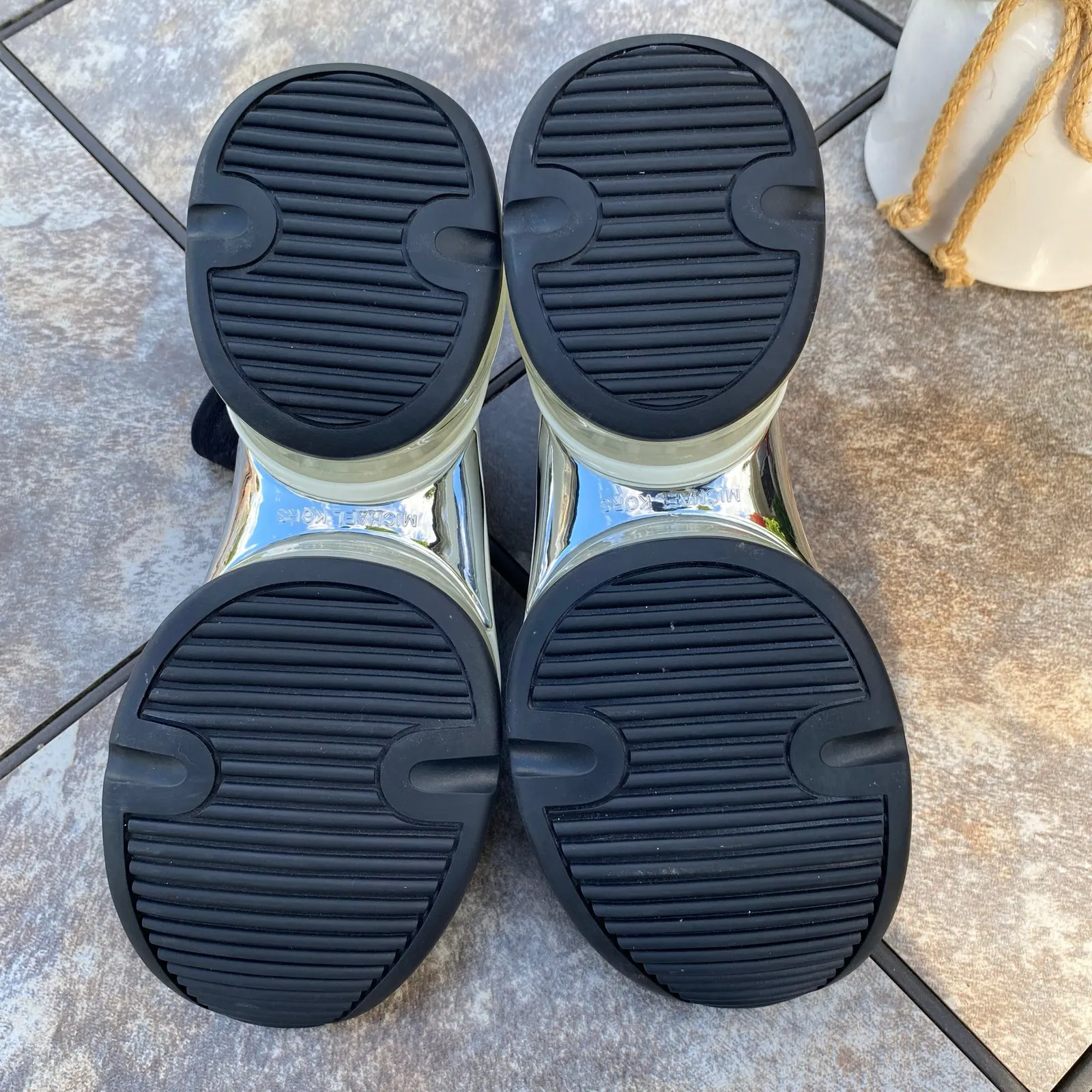 Michael Kors Black Olympia Extreme Stretch Sock Bootie Sneakers Size 9 US Women - Image 10