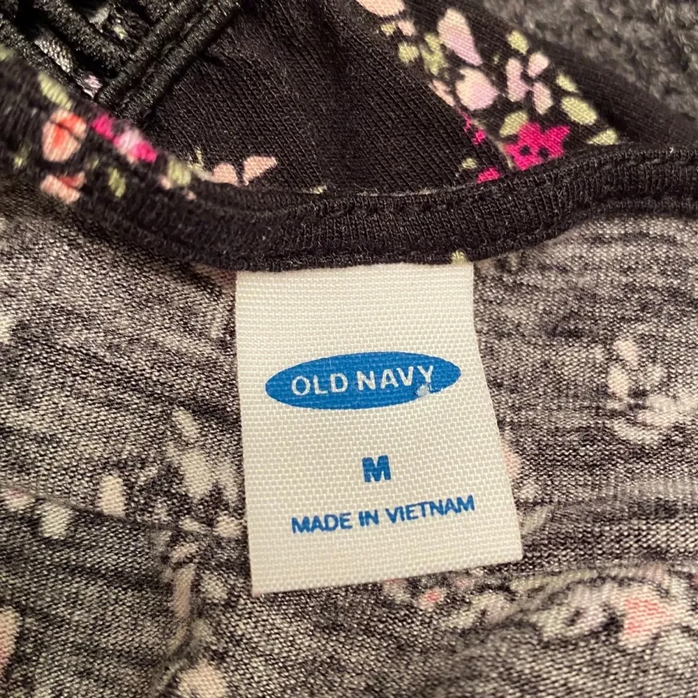 Old Navy || Black paisley floral print boho top - Image 5