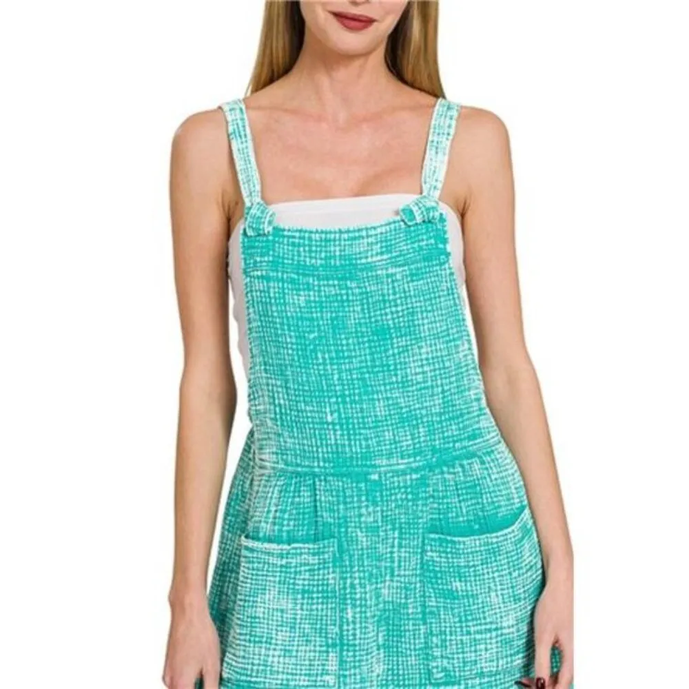 Zenana Woven Double‎ Gauze Acid Washed Romper - Image 2
