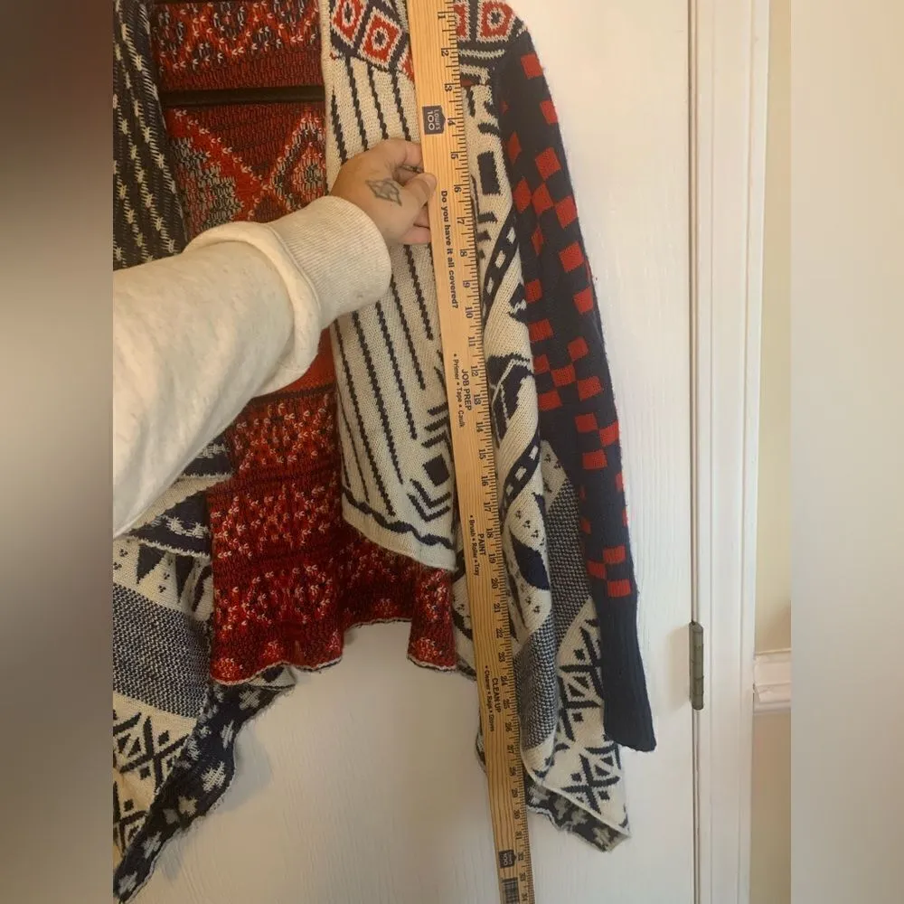 Double Zero Aztec print cardigan size M - Image 12
