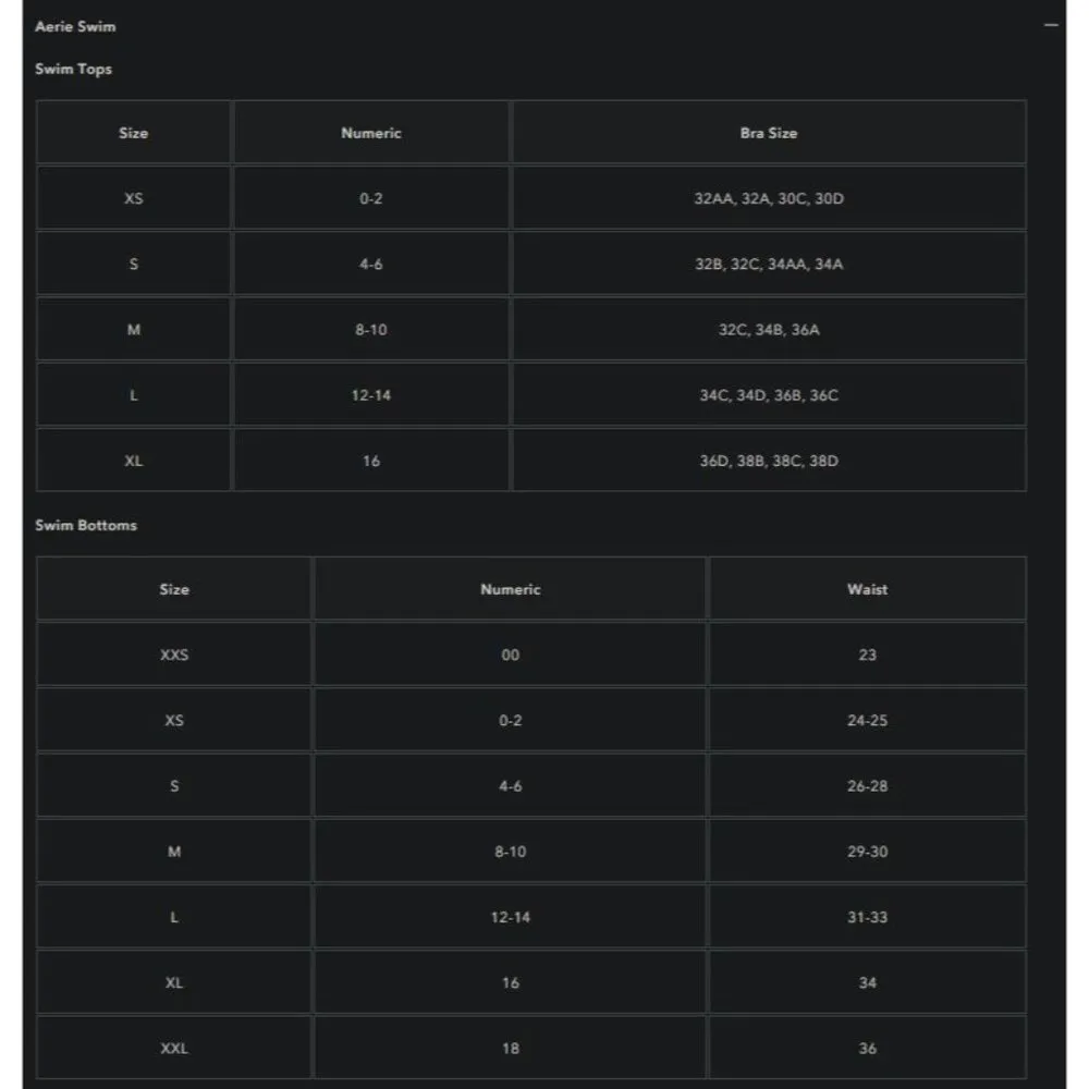 Aerie Womens Cheeky Bikini Bottom Black Nylon/Elastane XL New - Image 4