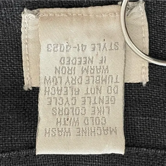 J. Jill 100% Linen Black‎ Button up Jacket Size Medium Petite MP Black - Image 4