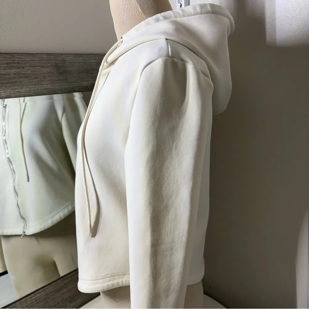 Jil Sander  Cream Fitted Cropped Sweatshirt NWOT - Image 6