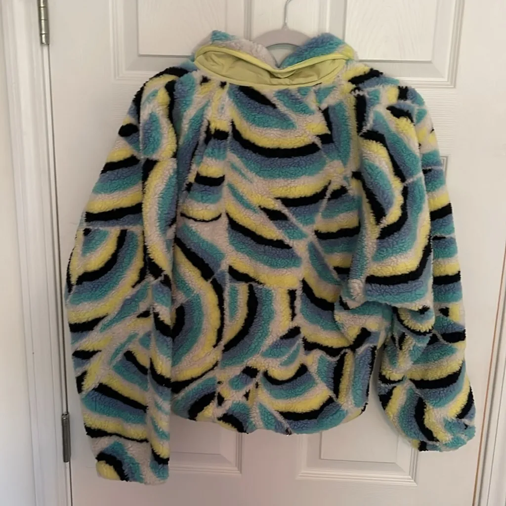 FREE PEOPLE ROCKY RIDGE JACKET‎ BLUE RAINBOW COMBO - Image 8