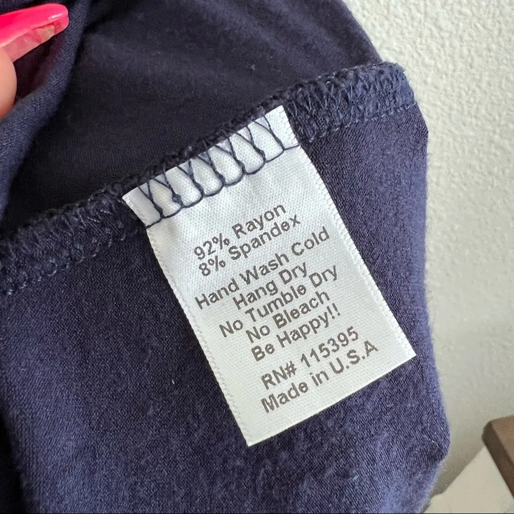 Fighting Eel Navy Blue Stretchy Tank Dress Small - Image 8