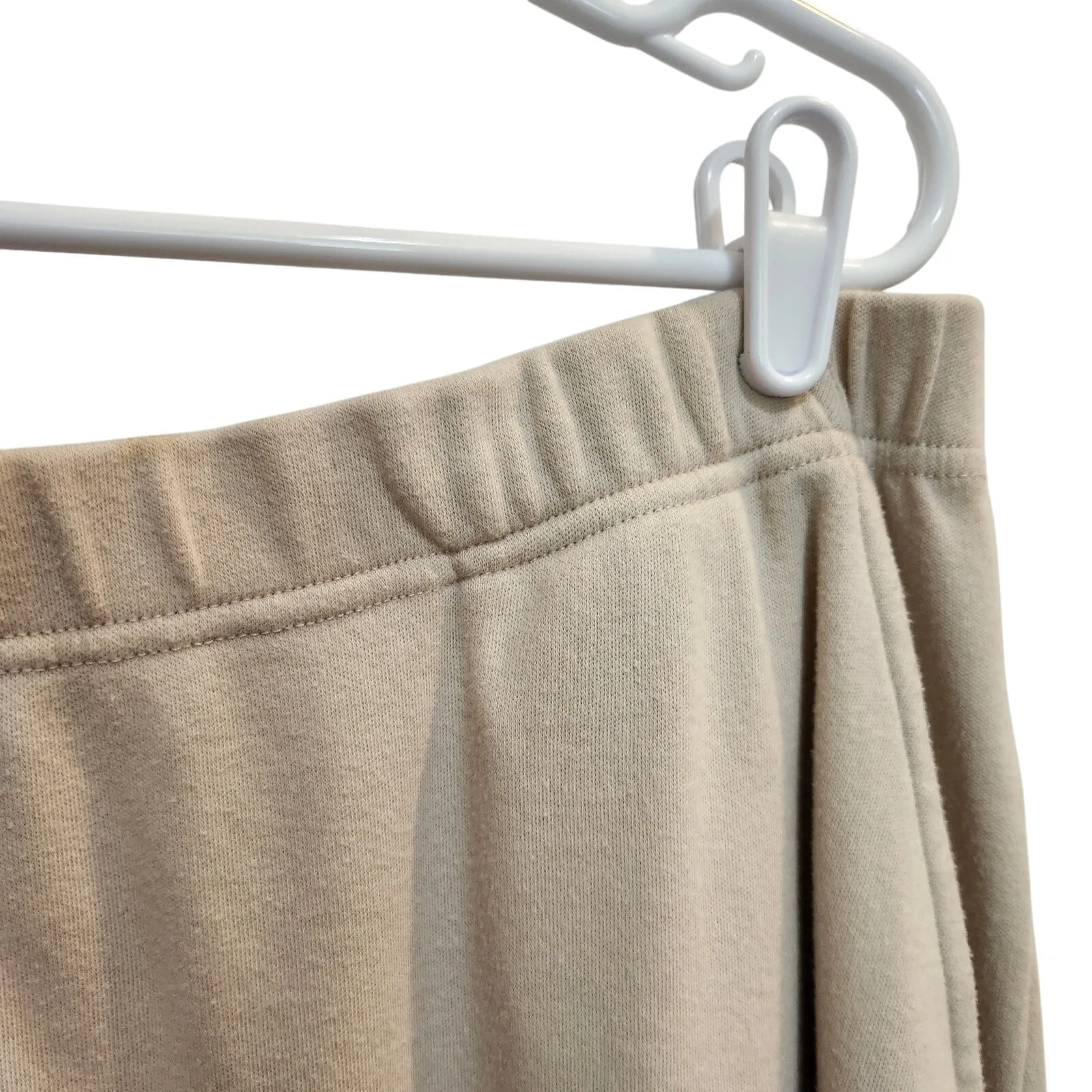 Woman Within Beige Cream Sweater Midi Skirt W/ Pockets Pull On 7-Day Knit 18/20 - Image 4